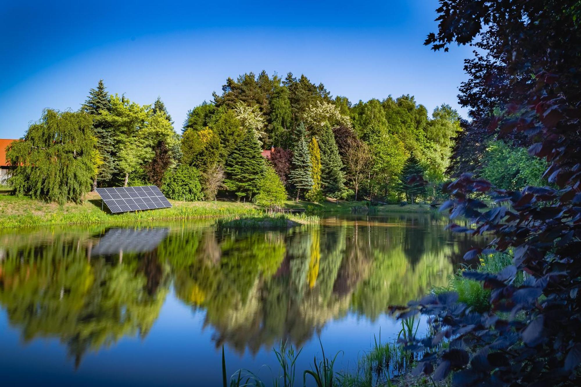 Dom Nad Stawem Villa Rakszawa Buitenkant foto